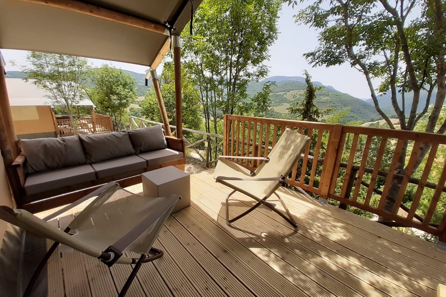 Portico glamping tent